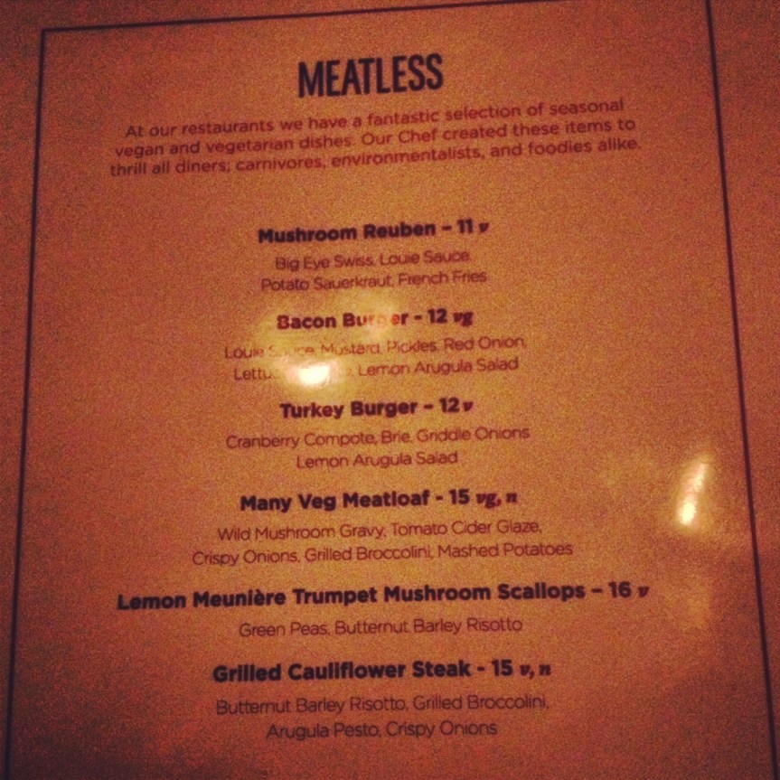 Not the best picture... but all those options are veg*n!