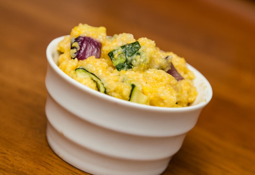 Creamy Spring Polenta | FoodosaurusRex