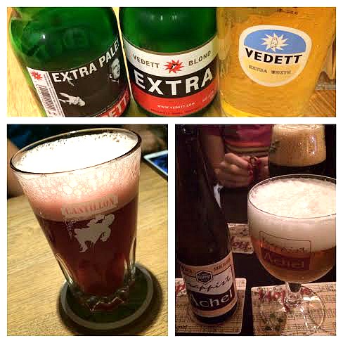 Vedett, Cantillon Kriek, Achel 8 Trappist