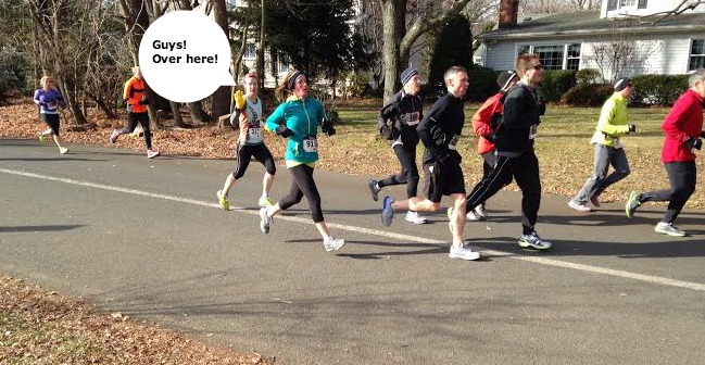 I'm always the one calling out to people cheering for me. Am I that hard to spot?