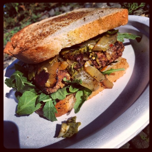 Blue Corn Crusted Tempeh