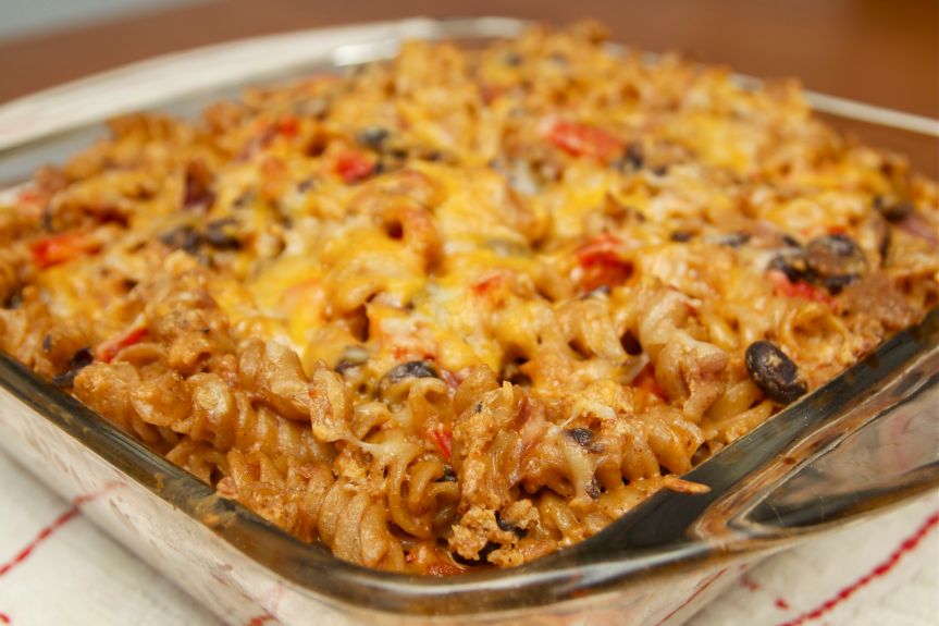 Tex-Mex Pasta Bake | Foodosaurusrex.com
